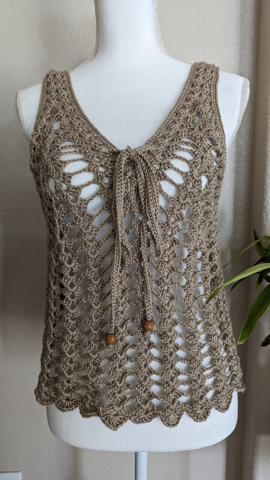 MADE TO ORDER - Crochet Mesh Top