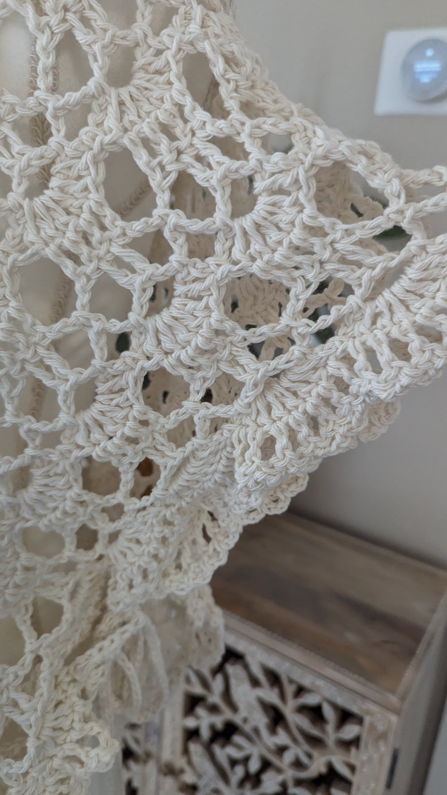 MADE TO ORDER -Ivory Breeze Crochet Butterfly Lace Bolero