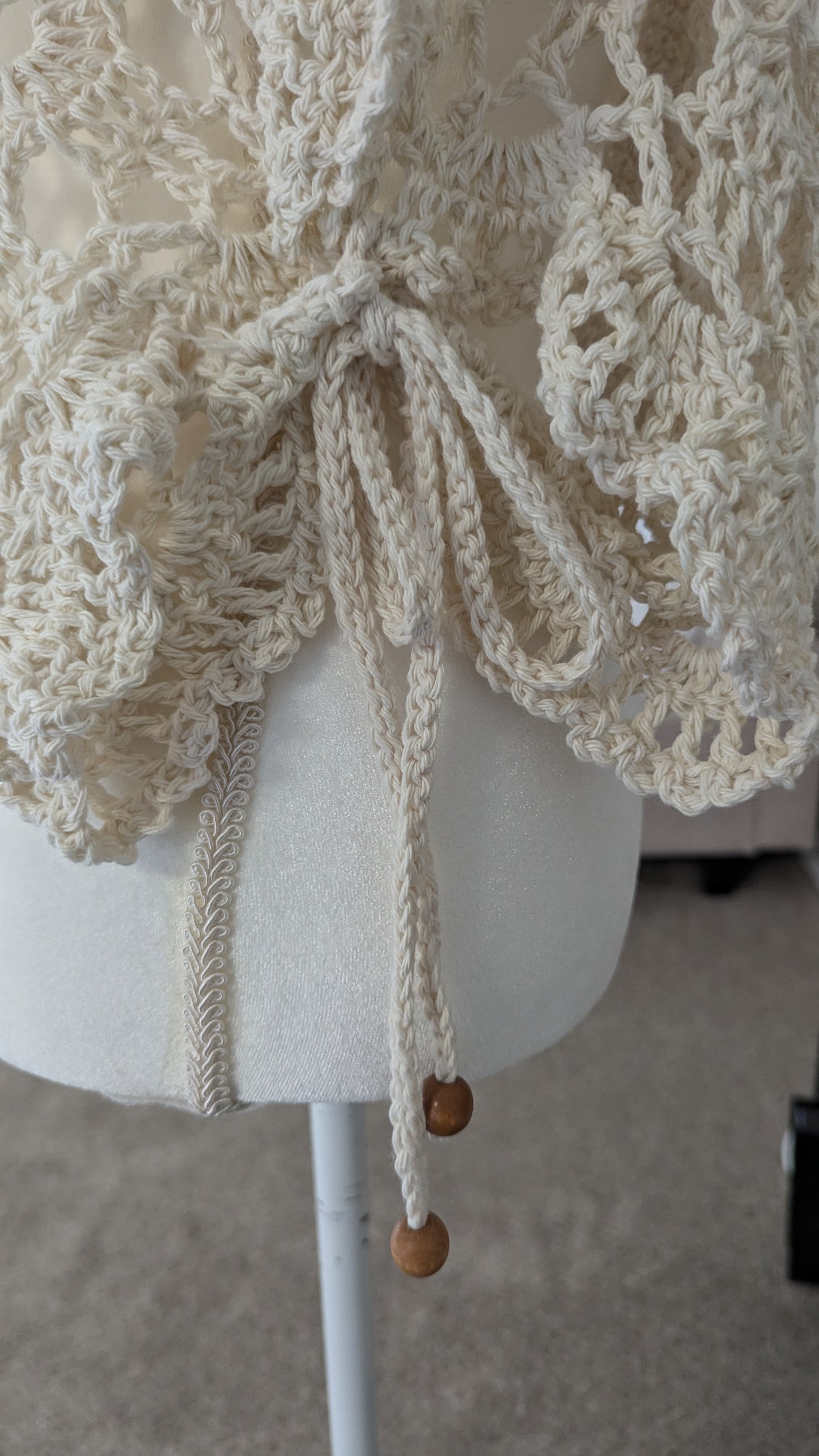 MADE TO ORDER -Ivory Breeze Crochet Butterfly Lace Bolero