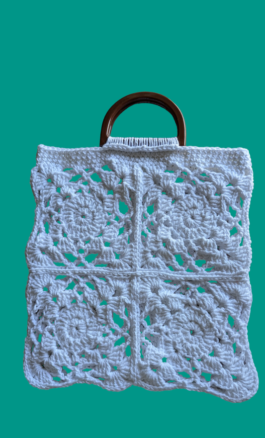 MADE TO ORDER - Crochet Floral Lace Tote