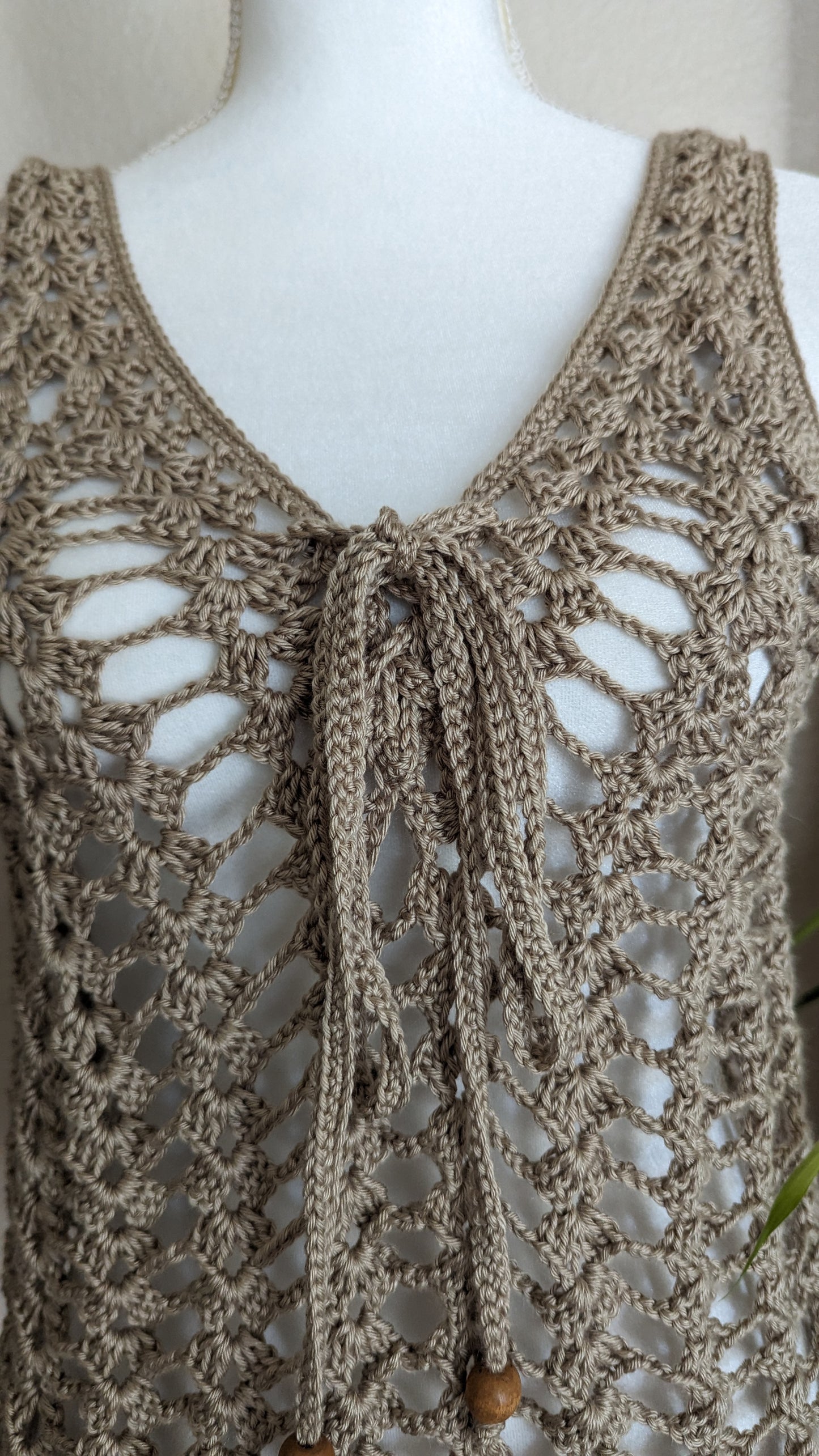 MADE TO ORDER - SANDY CROCHET MESH TOP